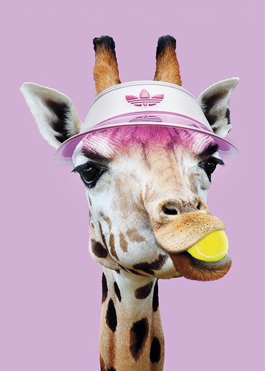 Giraffe Tennisball
